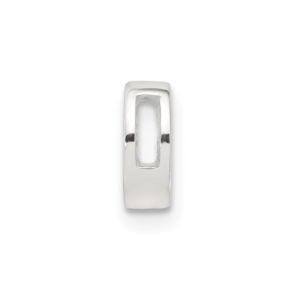 Sterling Silver E-coated Letter G Slide Charm (QC11488G)