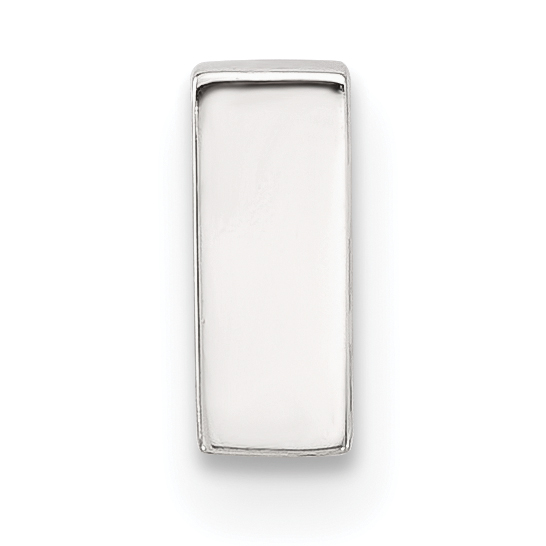 Sterling Silver E-coated Letter I Slide Charm (QC11488I)