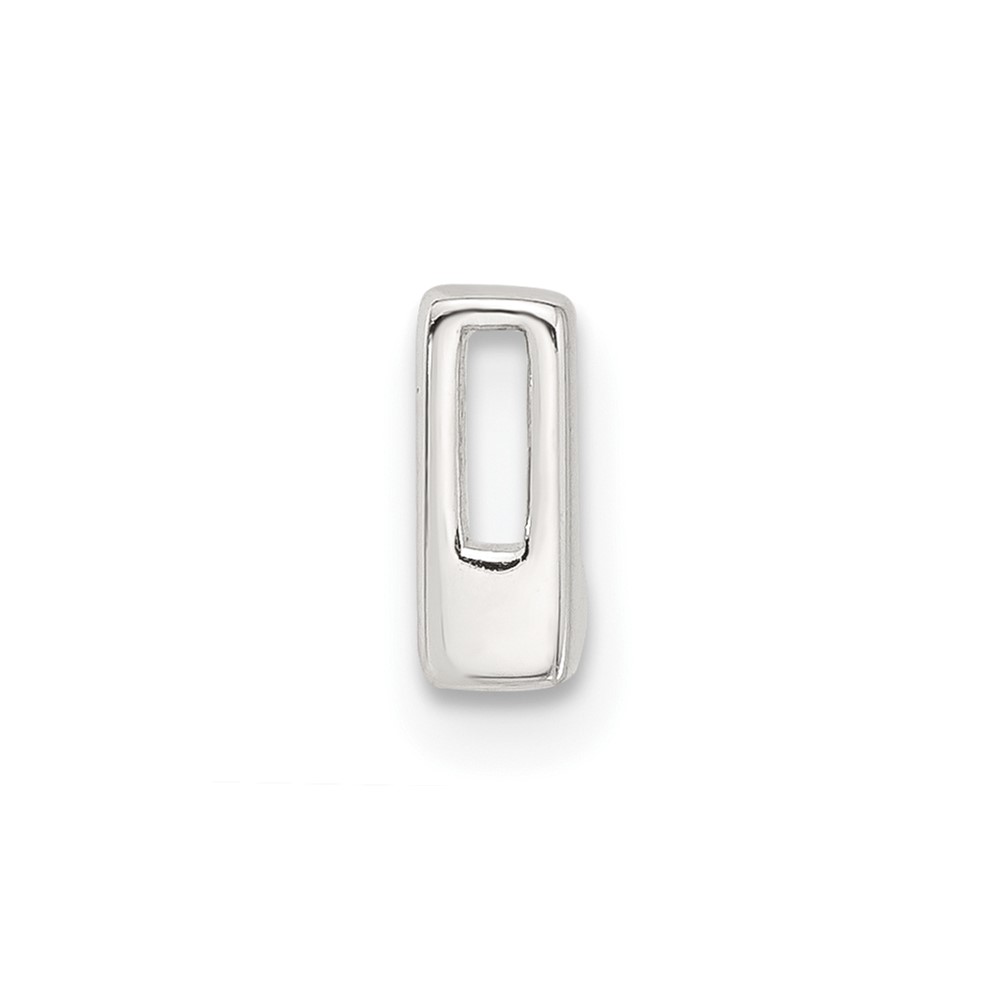 Sterling Silver E-coated Letter L Slide Charm (QC11488L)
