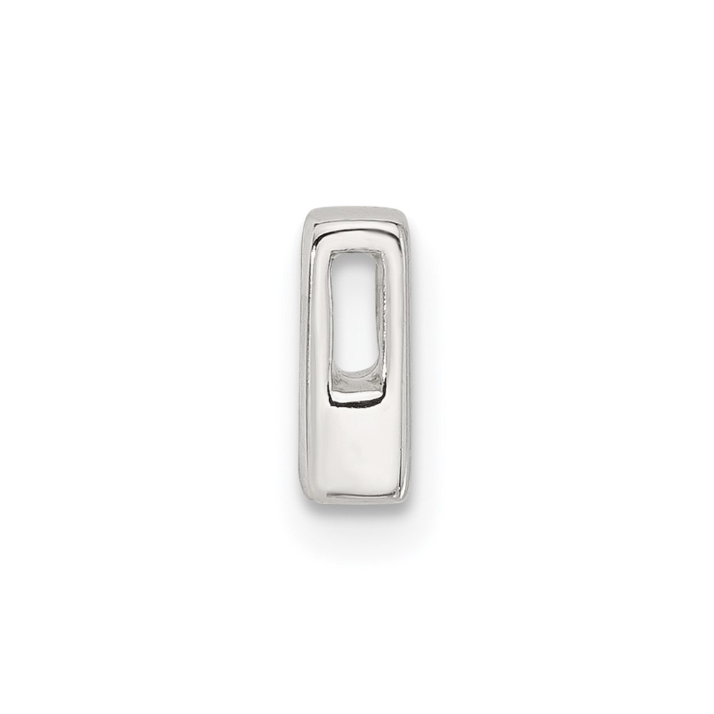 Sterling Silver E-coated Letter R Slide Charm (QC11488R)