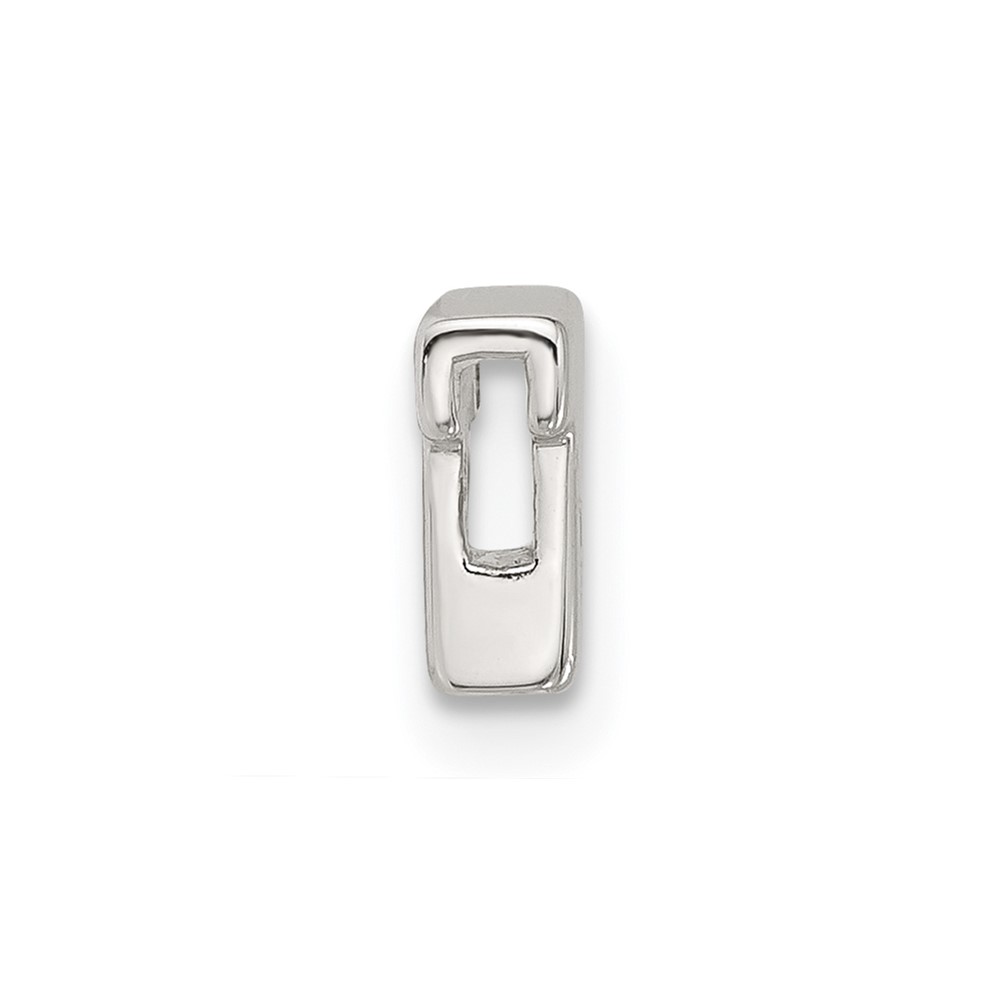 Sterling Silver E-coated Letter T Slide Charm (QC11488T)