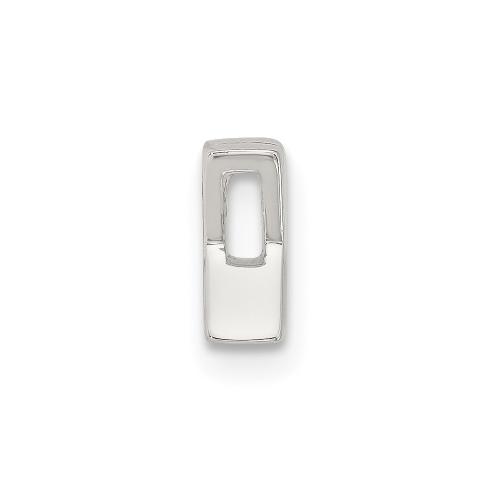 Sterling Silver E-coated Letter X Slide Charm (QC11488X)
