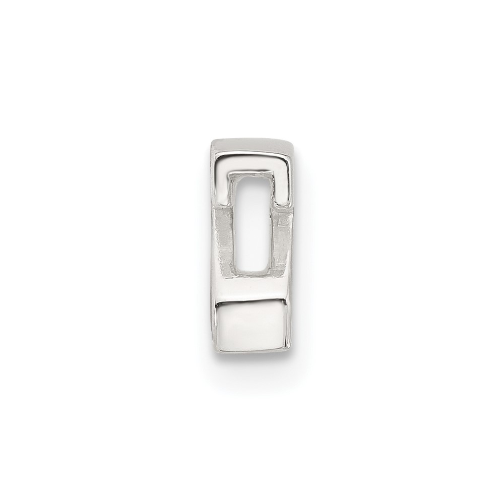 Sterling Silver E-coated Letter Z Slide Charm (QC11488Z)