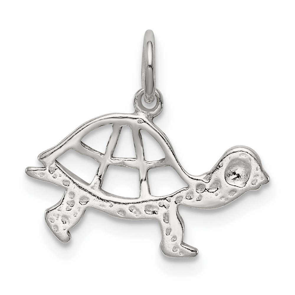 Sterling Silver Turtle Charm (QC115)