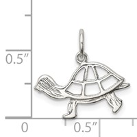 Sterling Silver Turtle Charm view 3