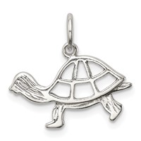 Sterling Silver Turtle Charm view 1