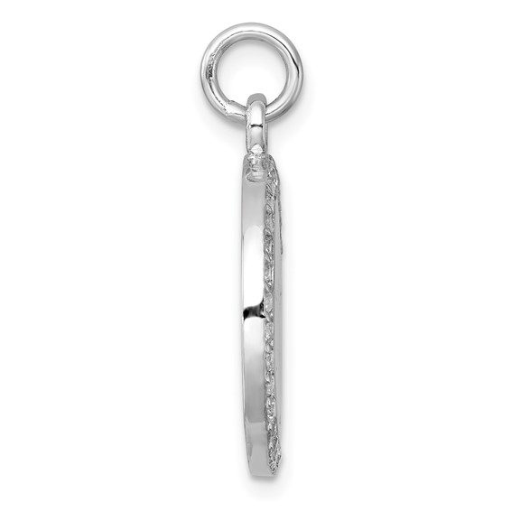 Sterling Silver CZ Engravable Pendants