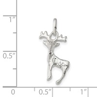 Sterling Silver Deer Charm view 4