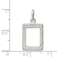 Sterling Silver Picture Frame Charm view 4