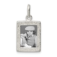 Sterling Silver Picture Frame Charm view 1