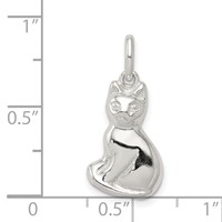 Sterling Silver Cat Charm view 3