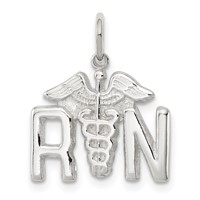 Sterling Silver Nurse Symbol Charm view 1