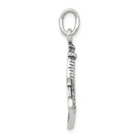 Sterling Silver Antiqued Lighthouse Charm view 2