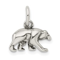 Sterling Silver Bear Charm view 3