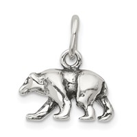 Sterling Silver Bear Charm view 1