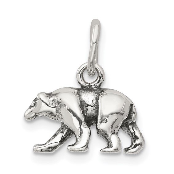 Sterling Silver Bear Charm