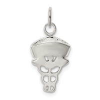 Sterling Silver Nurse Symbol Charm view 4