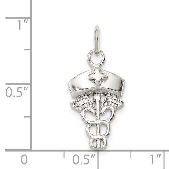 Sterling Silver Nurse Symbol Charm