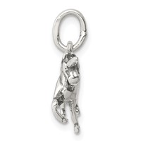 Sterling Silver Antiqued Unicorn Charm view 2