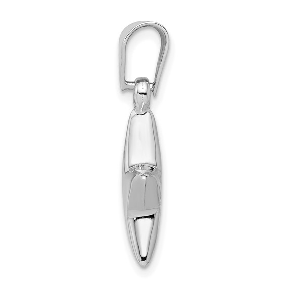 Sterling Silver Rhodium-plated Star Charm