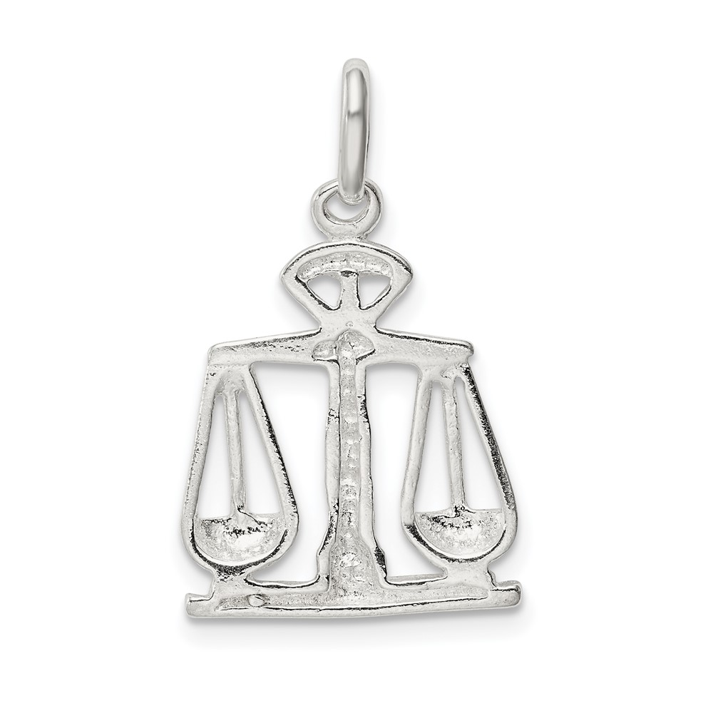 Sterling Silver Scales Of Justice Charm (QC158)