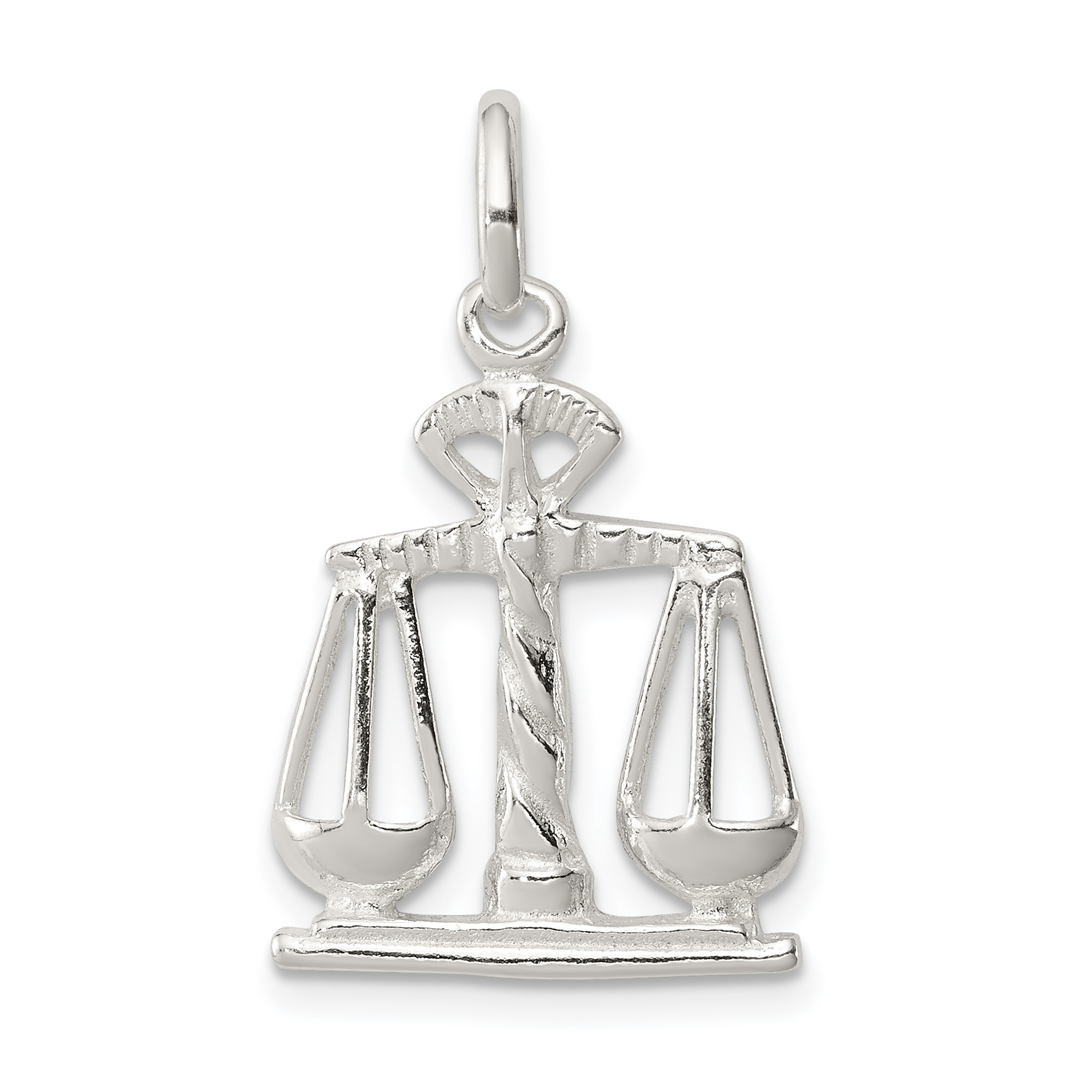 Sterling Silver Scales Of Justice Charm (QC158)