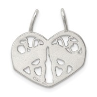 Sterling Silver Polished Mother Daughter 2-Piece Break-Apart Charm view 4