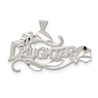 Sterling Silver Daughter Charm view 1