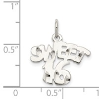 Sterling Silver Sweet 16 Charm view 4