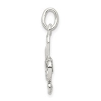 Sterling Silver Treble Clef Charm view 2