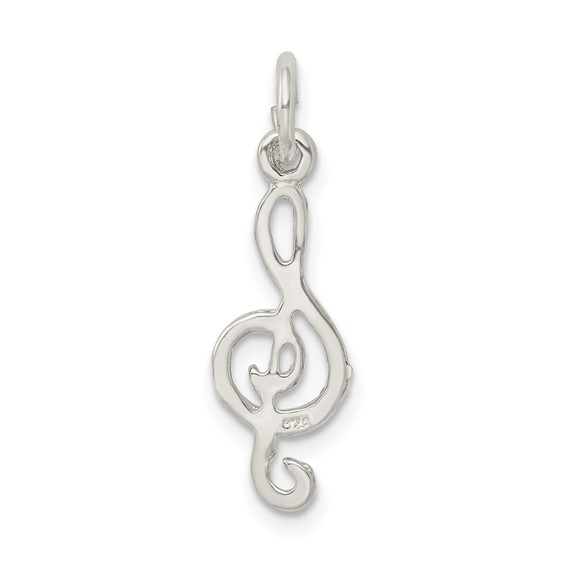 Sterling Silver Treble Clef Charm