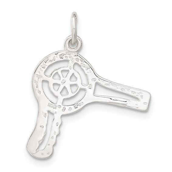 Sterling Silver Hair Dryer Charm