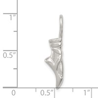Sterling Silver Ballet Slipper Charm view 4