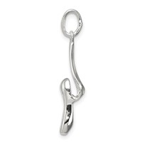 Sterling Silver Ballet Slipper Charm view 2
