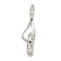 Sterling Silver Ballet Slipper Charm view 5