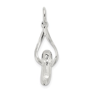 Sterling Silver Ballet Slipper Charm