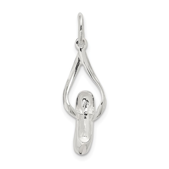 Sterling Silver Ballet Slipper Charm