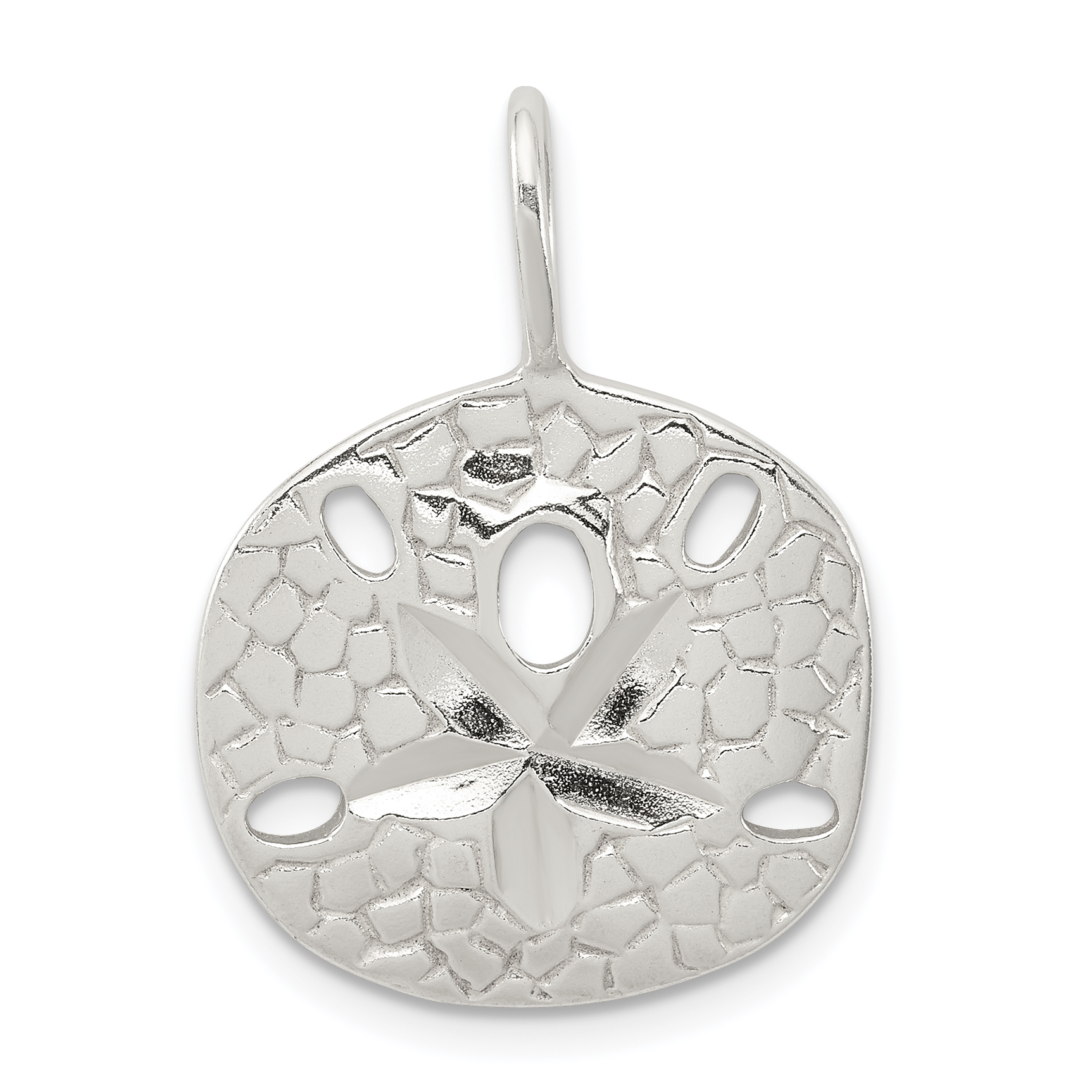 Sterling Silver Sand Dollar Charm (QC1646)