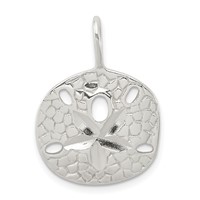 Sterling Silver Sand Dollar Charm view 1