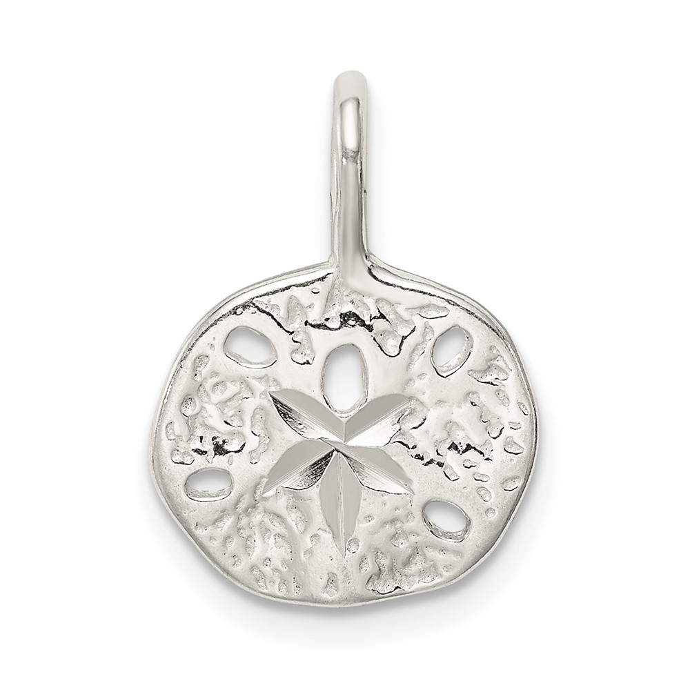 Sterling Silver Sand Dollar Charm (QC1648)