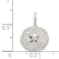 Sterling Silver Sand Dollar Charm view 3