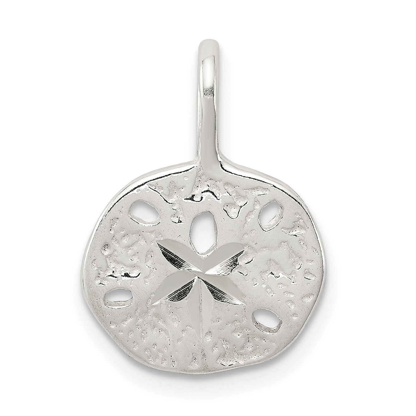 Sterling Silver Sand Dollar Charm (QC1648)