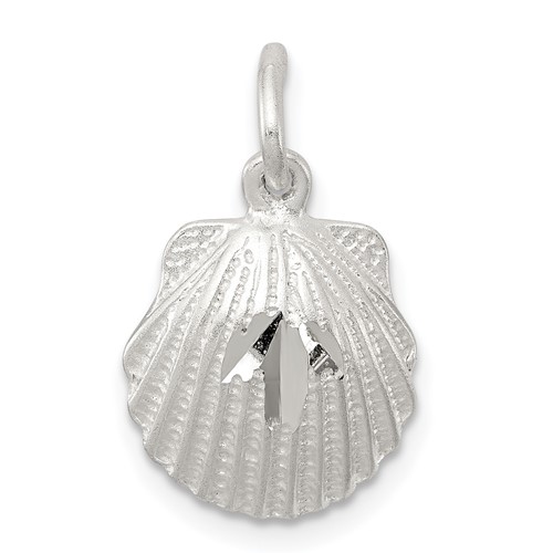 Sterling Silver D C Shell Charm