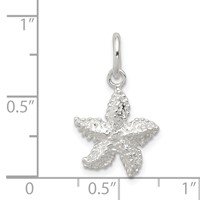 Sterling Silver Starfish Charm view 4