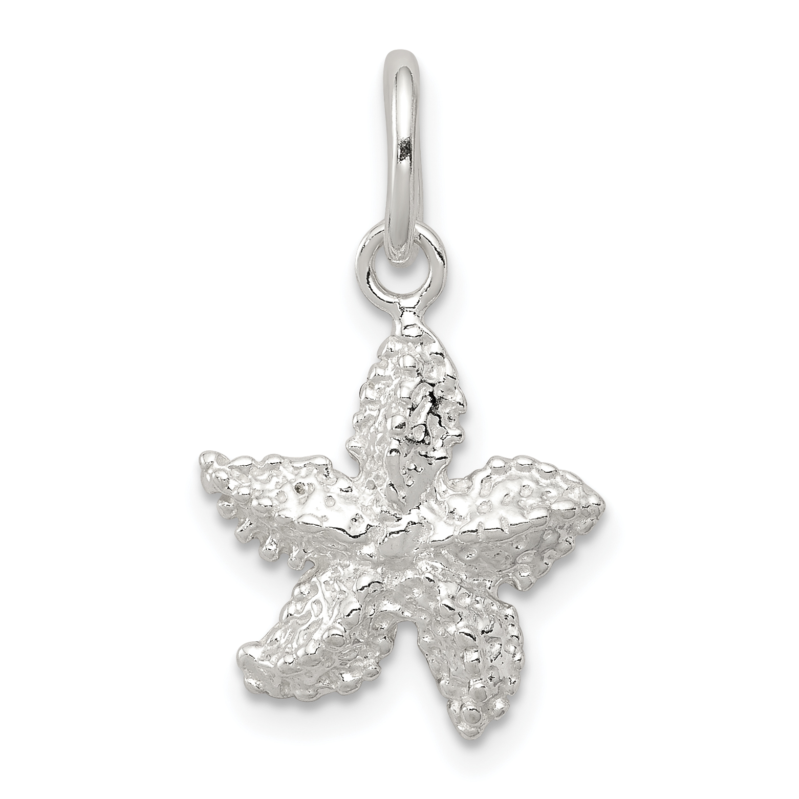Sterling Silver Starfish Charm (QC1652)