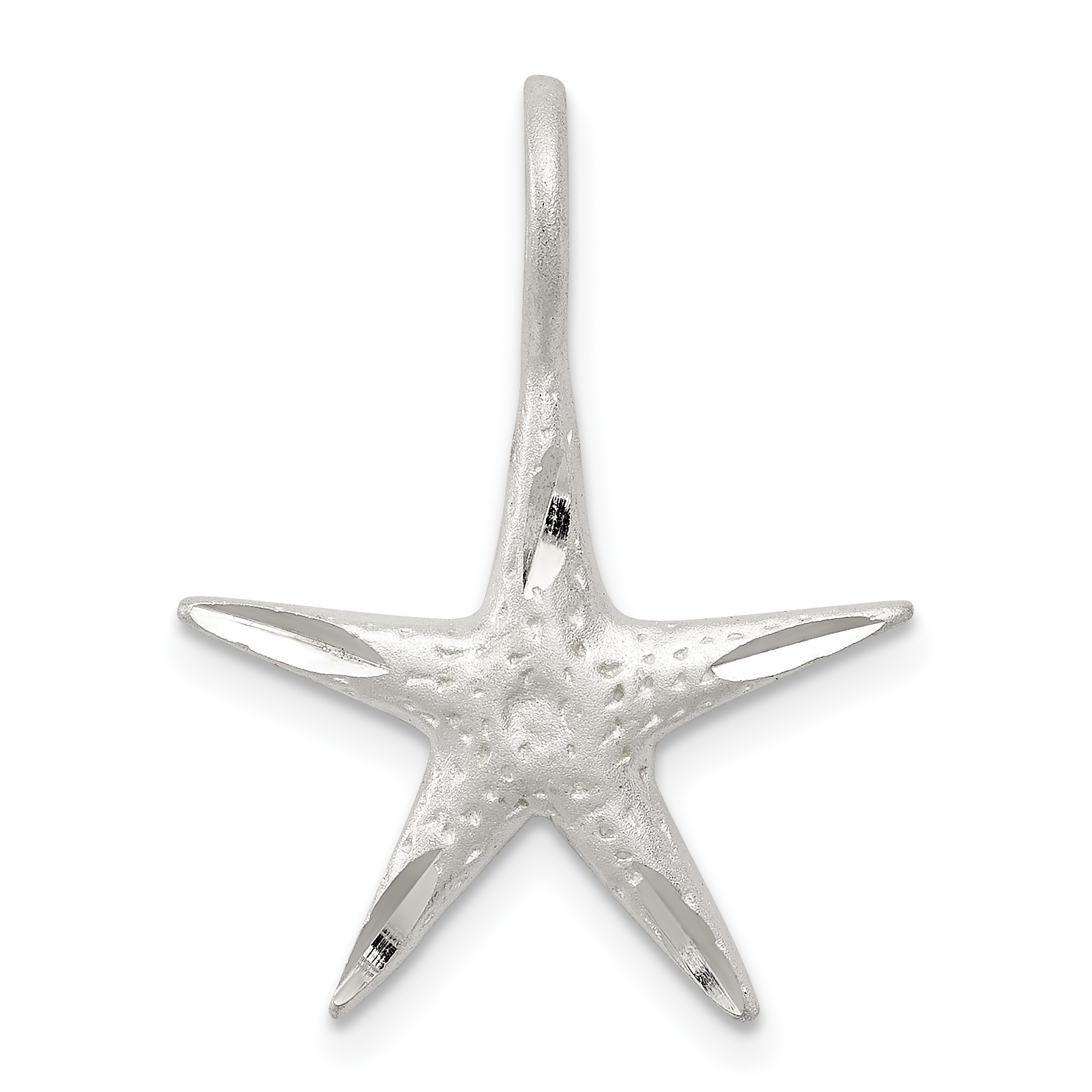 Sterling Silver Starfish Charm (QC1656)