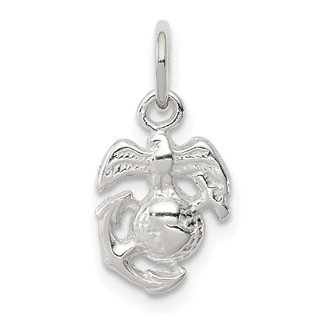 Sterling Silver Marine Corps Emblem Charm
