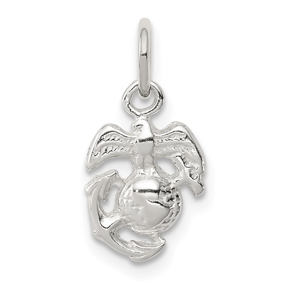 Sterling Silver Marine Corps Emblem Charm
