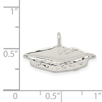 Sterling Silver Graduation Cap Charm view 4