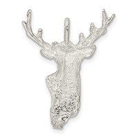 Sterling Silver Deer Head Charm view 3